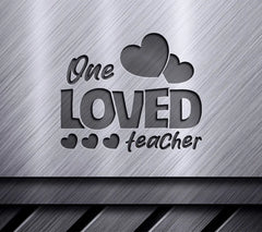 Teacher Valentine Hearts SVG SVG