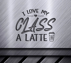Teacher Valentine Latte SVG SVG