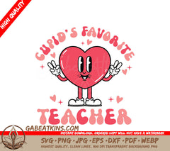 Cupids Teacher Heart SVG  SVG