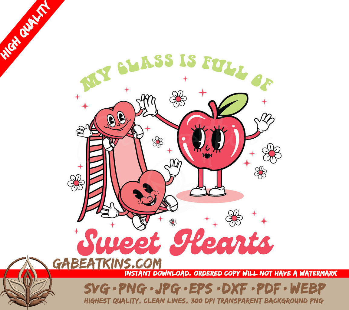 Sweet Hearts SVG Teacher Valentine SVG