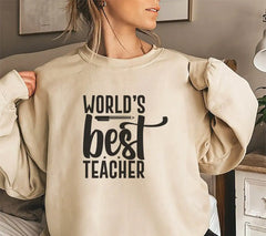 Worlds Best Teacher SVG - Pencil & Pen Design SVG