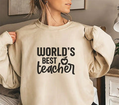 Worlds Best Teacher SVG -  Apple Design SVG