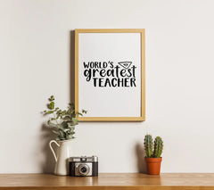 Worlds Greatest Teacher SVG - Design SVG