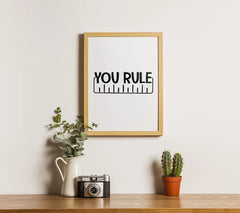You Rule SVG with Ruler - Teacher Appreciation Design SVG