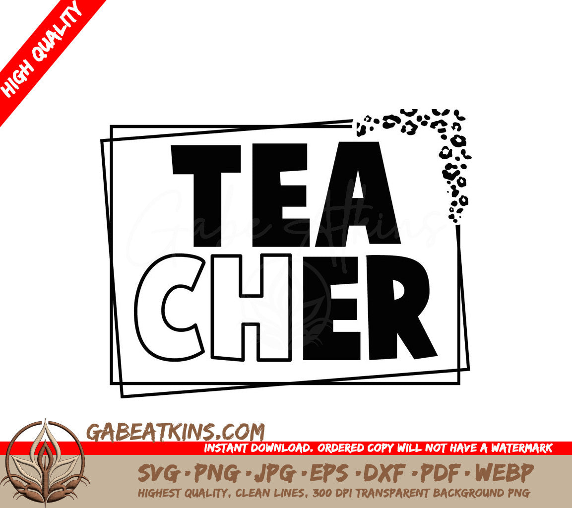 Tea Cher SVG SVG