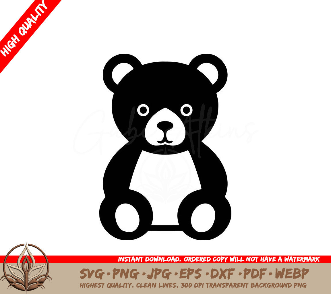 Teddy Delight Digital Design File - SVG, PNG, JPG, AI, PDF, DXF, EPS WebP Formats