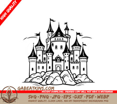 Castle Hill SVG - Mini Truck Design Vector Design SVG