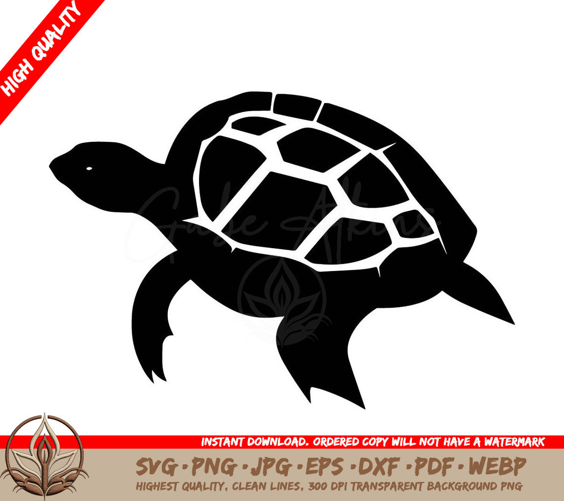 Terrapin Turtle: Digital Design File in Multiple Formats