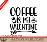 Coffee Valentine SVG Design SVG