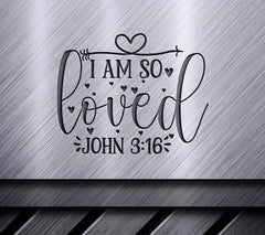Loved John 316 SVG Poster SVG