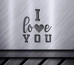 Pink I Love You Heart SVG SVG