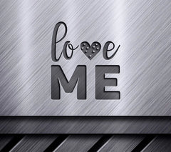 Pink Love Me SVG with Hearts SVG