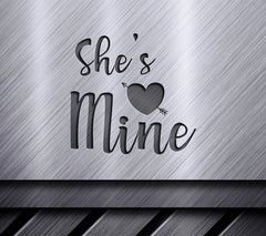 Pink Shes Mine Heart Arrow SVG SVG