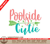 Poolside Cutie Arrow Hearts SVG SVG