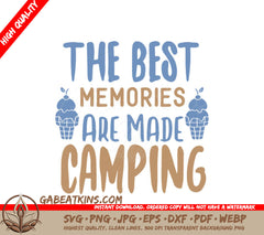 Camping Memories SVG Poster SVG