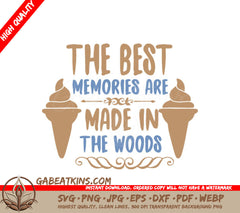 Woods Memories Ice Cream Cones SVG SVG