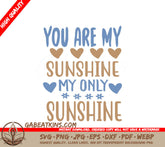 You Are My Sunshine SVG Poster SVG
