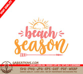 Beach Season SVG White Background SVG