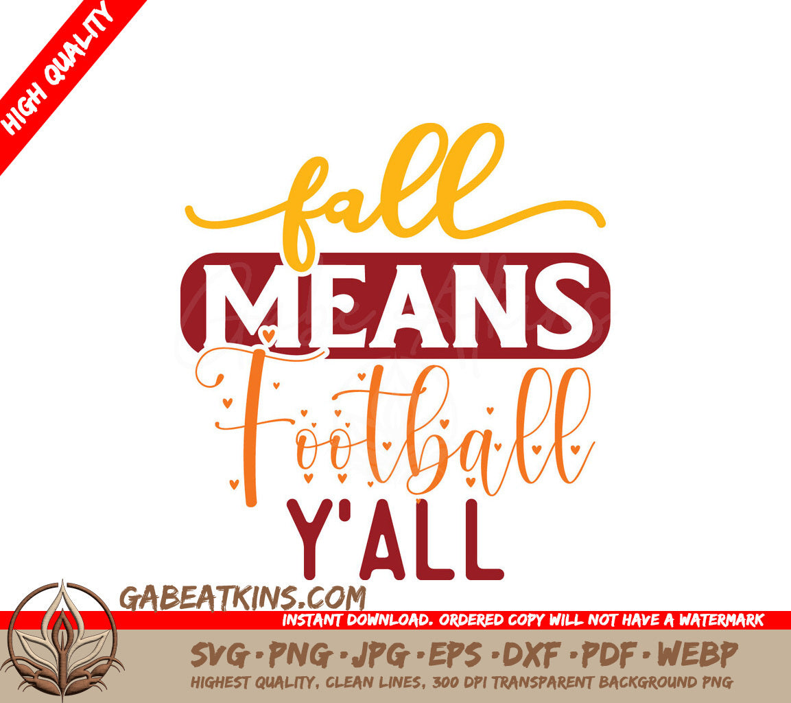 Fall Football Yall SVG SVG