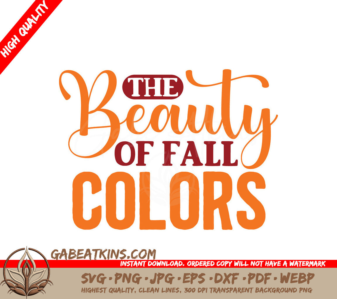 Fall Colors Beauty SVG SVG