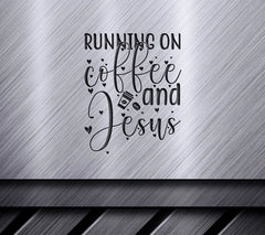 Running on Coffee & Jesus SVG SVG