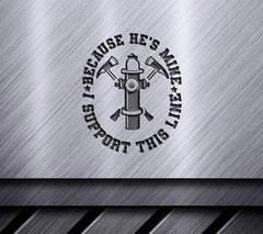 Firefighter Support SVG Design SVG