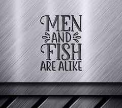 Men & Fish Alike SVG Design SVG