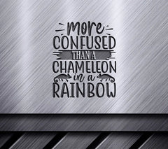 Confused Chameleon Rainbow SVG Poster SVG