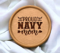 Proud Navy Mom SVG Design SVG