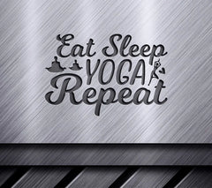 Eat Sleep Yoga Repeat SVG SVG