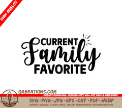 Current Family Favorite SVG SVG