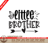 Little Brother Butterfly Arrow SVG SVG