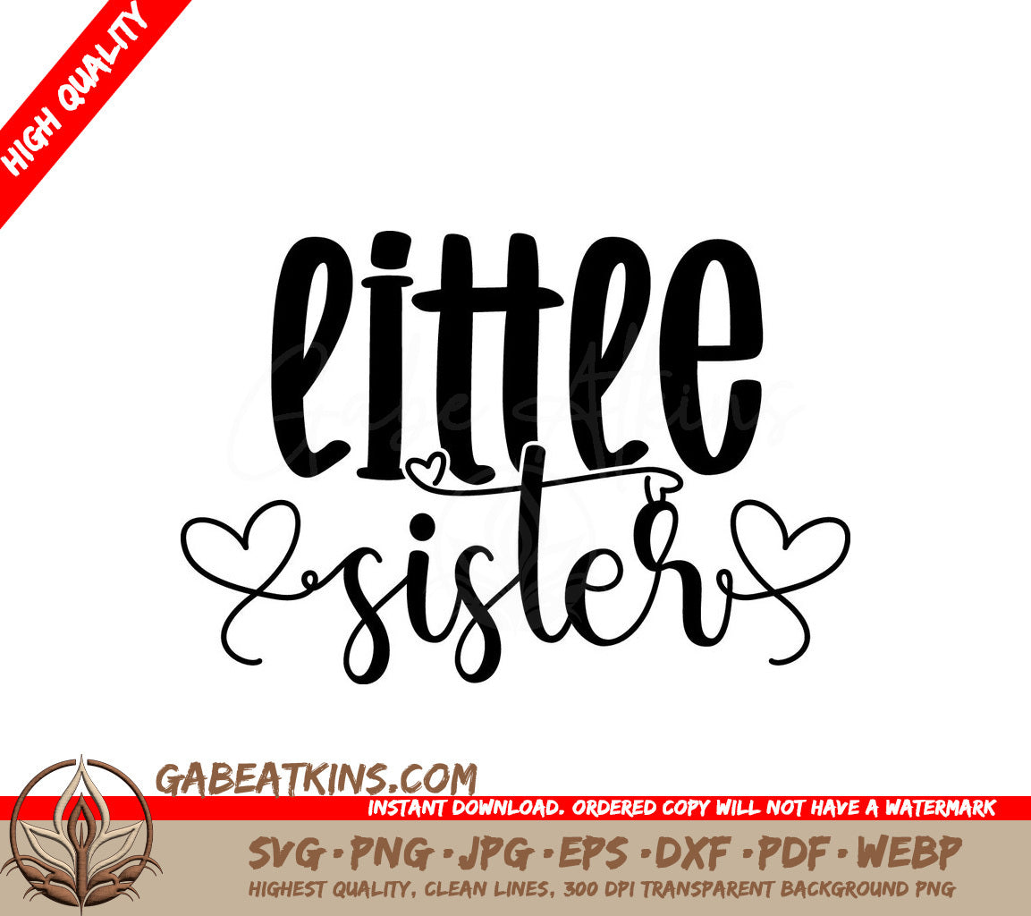 Little Sister SVG SVG