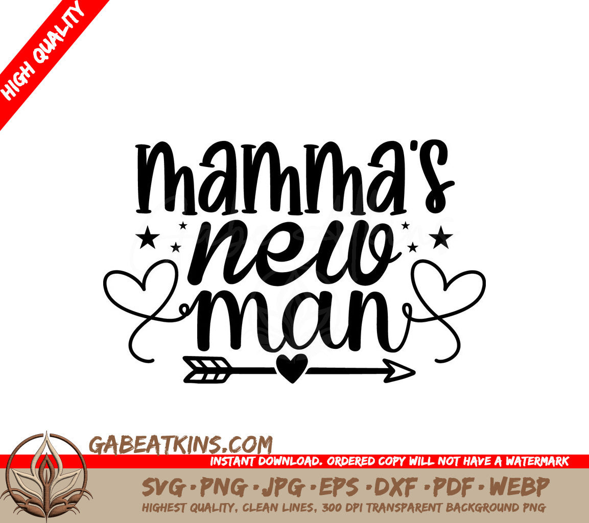 Mammas New Man SVG Design SVG