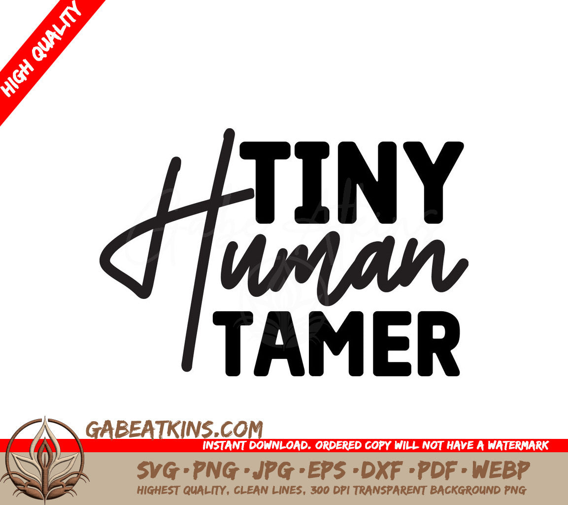 Tiny Human Tamer SVG Design SVG
