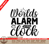 Worlds Alarm Clock SVG SVG