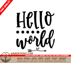 Hello World SVG SVG