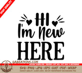 New Here SVG Sign SVG