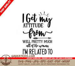 Woman Family Attitude SVG SVG