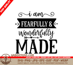 Fearfully & Wonderfully Made SVG SVG