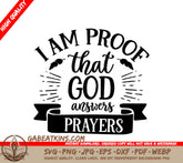 God Answers Prayers SVG Design SVG