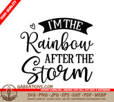 Rainbow After The Storm SVG SVG