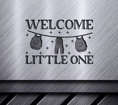 Welcome Little One SVG Clothesline SVG
