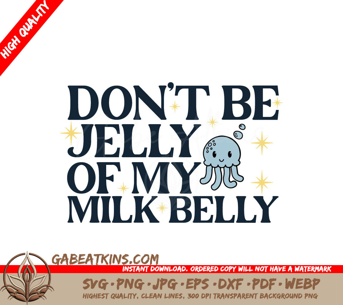 Milk Belly Jellyfish SVG SVG