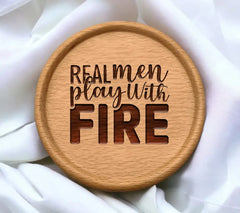 Real Men Fire SVG Design SVG