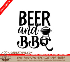 Beer & BBQ Grill SVG SVG