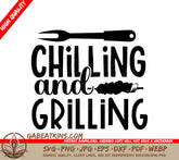 Chilling & Grilling SVG SVG