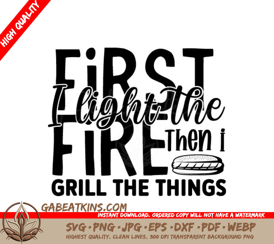 First Light Fire Grill SVG SVG