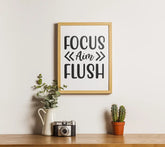 Bathroom Focus Aim Flush SVG SVG