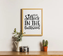 Bathroom No Selfie SVG Sign SVG